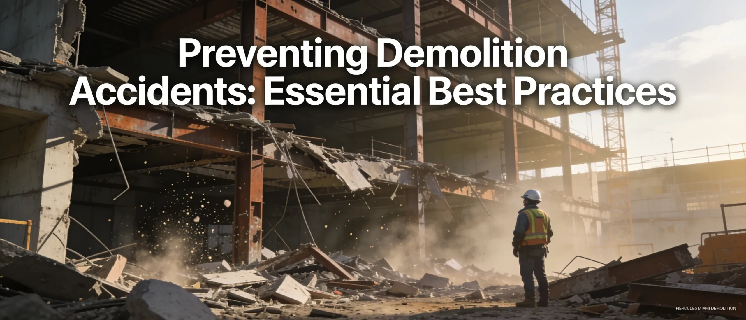 Demolition carries additional hazards beyond standard construction because workers are dismantling structures